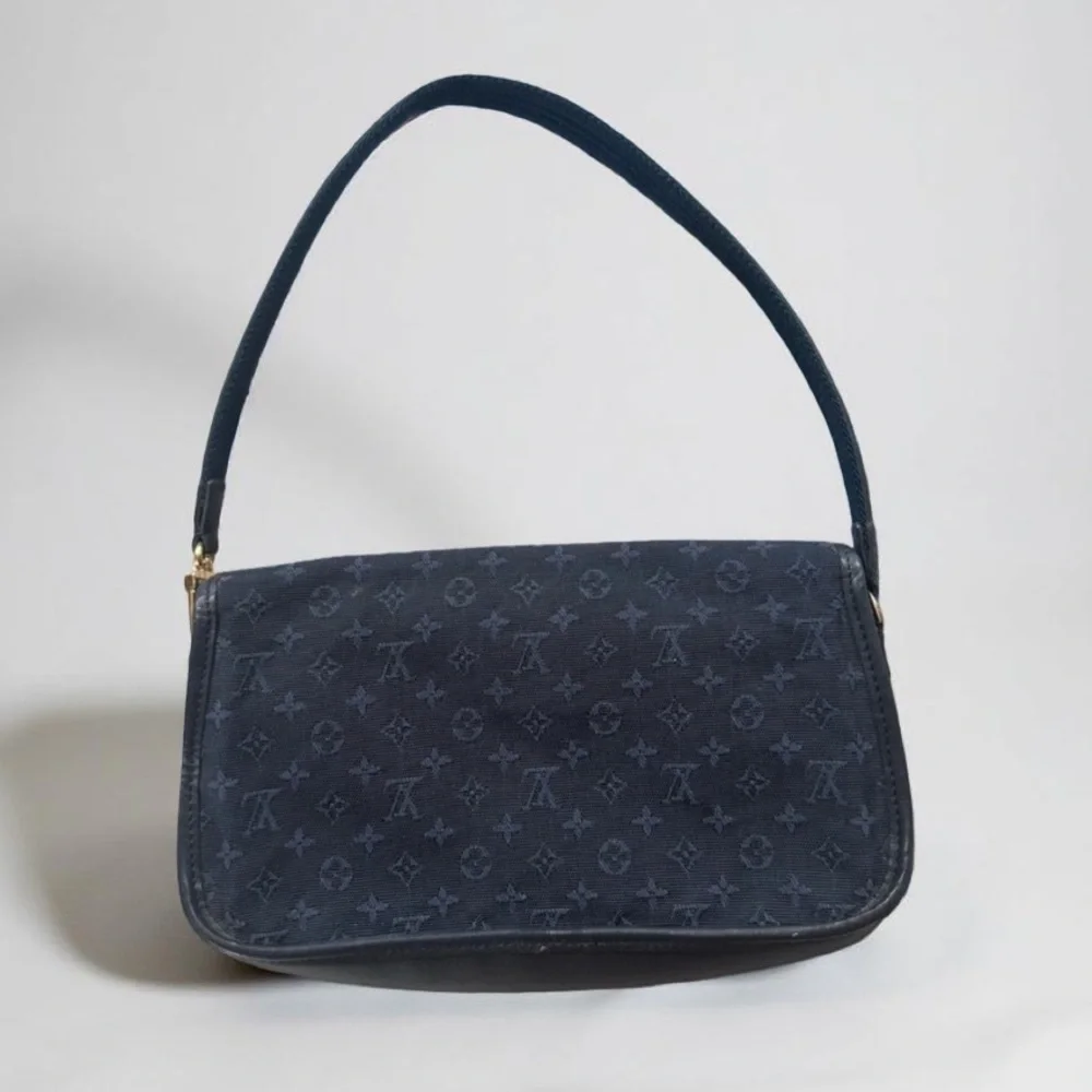 Louis Vuitton Dark Blue Denim Shoulder Bag